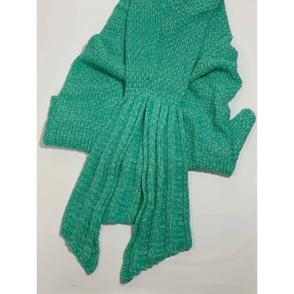 Mermaid Blanket Knitted Comfort Soft Teal Green